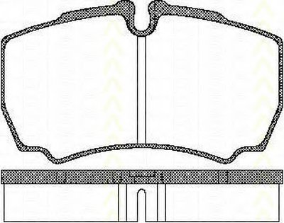 Комплект тормозных колодок, дисковый тормоз TRISCAN купить
