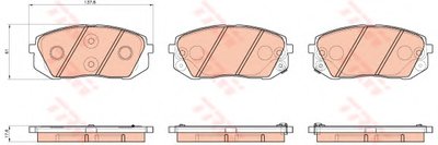 Комплект тормозных колодок, дисковый тормоз COTEC TRW Придбати