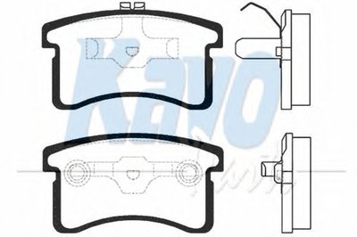 Комплект тормозных колодок, дисковый тормоз MK KASHIYAMA KAVO PARTS купить