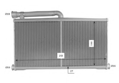 Радиатор печки Audi A6 04-11