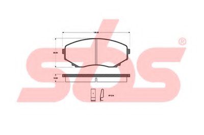 Комплект тормозных колодок, дисковый тормоз sbs купить