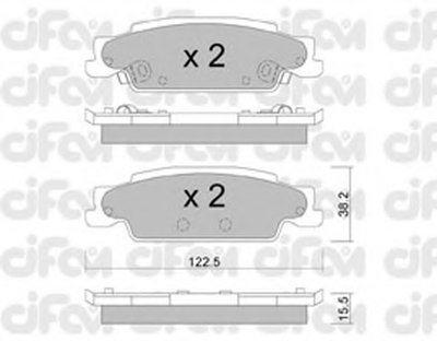 Комплект тормозных колодок, дисковый тормоз CIFAM купить