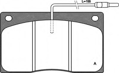 Комплект тормозных колодок, дисковый тормоз ADVANCE OPEN PARTS купить