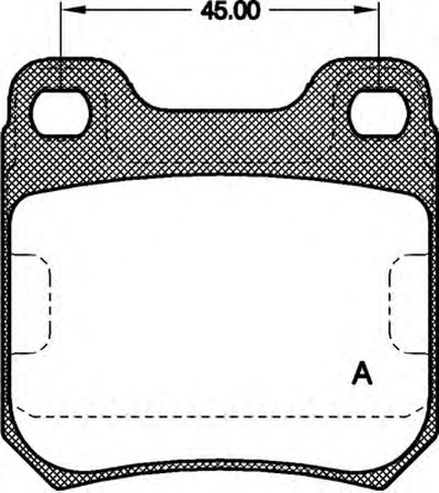 Комплект тормозных колодок, дисковый тормоз ADVANCE OPEN PARTS купить