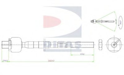 Осевой шарнир, рулевая тяга DITAS купить