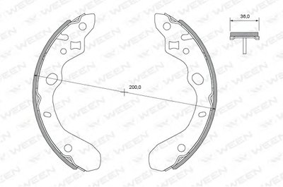 Комплект тормозных колодок WEEN купить