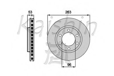 Тормозной диск KAISHIN купить