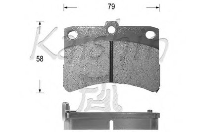 Комплект тормозных колодок, дисковый тормоз KAISHIN купить