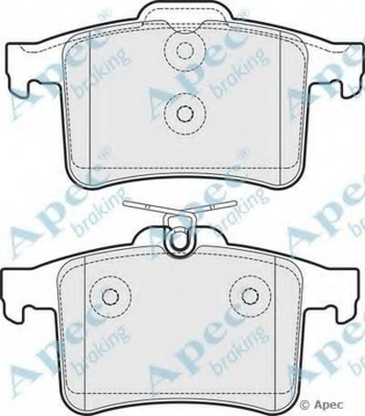 Комплект тормозных колодок, дисковый тормоз APEC braking купить