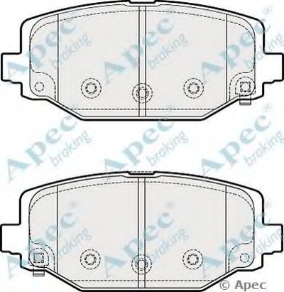 Комплект тормозных колодок, дисковый тормоз APEC braking купить