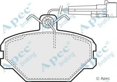 Комплект тормозных колодок, дисковый тормоз APEC braking купить