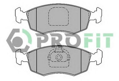 Комплект тормозных колодок, дисковый тормоз PROFIT Придбати