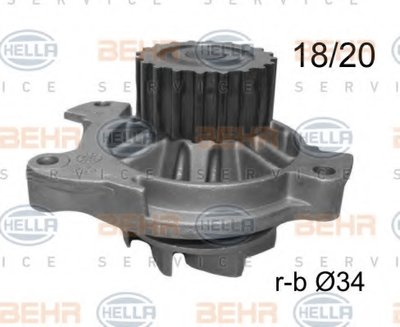 Водяной насос BEHR HELLA SERVICE Version ALTERNATIVE BEHR-HELLA купить