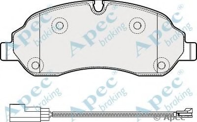 Комплект тормозных колодок, дисковый тормоз APEC braking купить