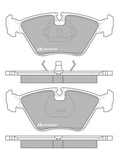 Комплект тормозных колодок, дисковый тормоз MOTAQUIP купить