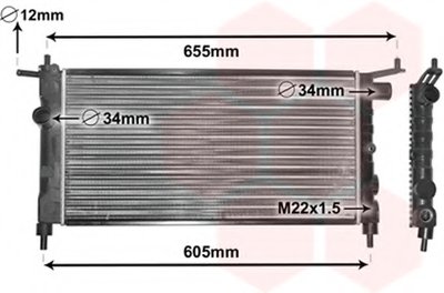 Радиатор охлаждения Opel Combo 1.2/1.4 94-01