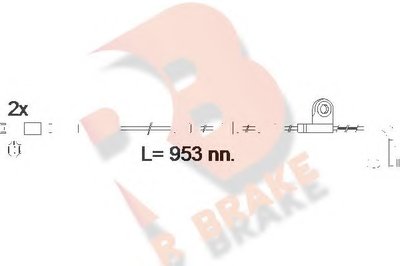 Сигнализатор, износ тормозных колодок R BRAKE купить