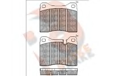 Комплект тормозных колодок, дисковый тормоз R BRAKE купить