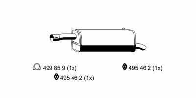 Глушитель выхлопных газов конечный ERNST купить
