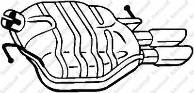 Глушитель выхлопных газов конечный BOSAL купить