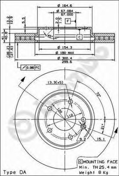 Тормозной диск COATED DISC LINE AP купить