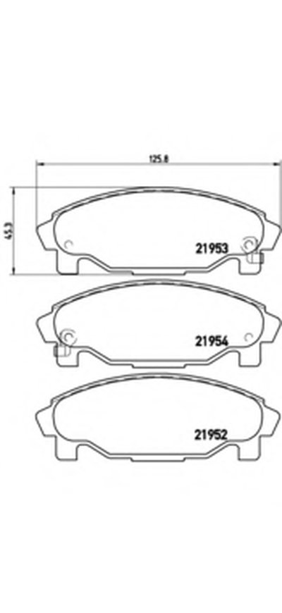 Комплект тормозных колодок, дисковый тормоз BREMBO купить