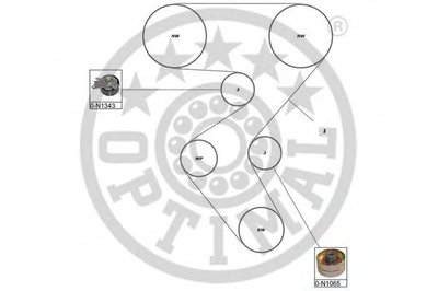 Комплект ремня ГРМ OPTIMAL купить