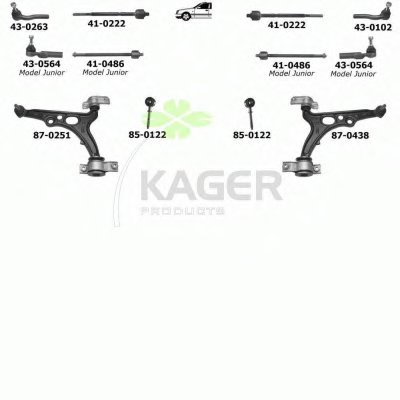 Подвеска колеса KAGER купить