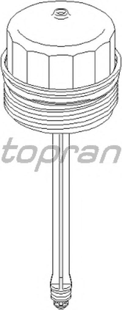 Крышка, корпус маслянного фильтра TOPRAN купить