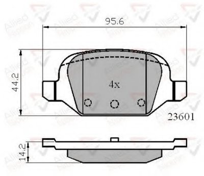 Комплект тормозных колодок, дисковый тормоз ANL Braking COMLINE купить