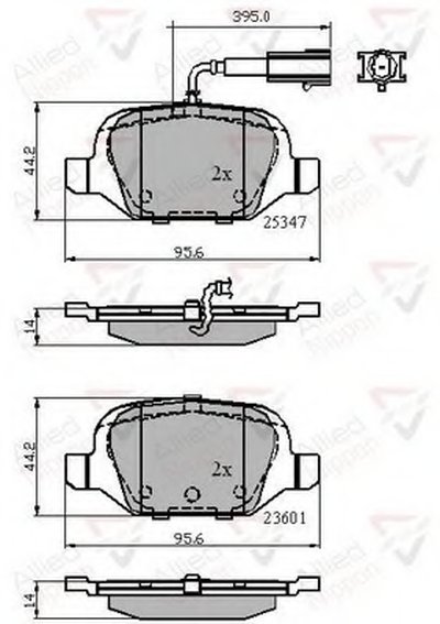 Комплект тормозных колодок, дисковый тормоз ANL Braking COMLINE купить