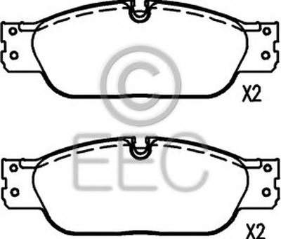 Комплект тормозных колодок, дисковый тормоз EEC купить