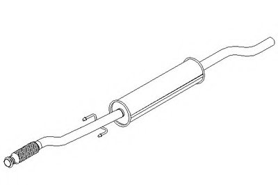 Средний глушитель выхлопных газов KLARIUS купить
