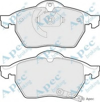 Комплект тормозных колодок, дисковый тормоз APEC braking купить