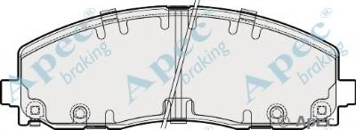 Комплект тормозных колодок, дисковый тормоз APEC braking купить