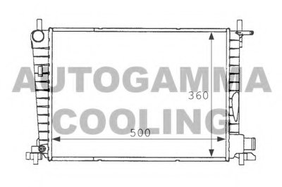 Радиатор, охлаждение двигателя AUTOGAMMA купить