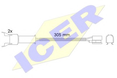 Сигнализатор, износ тормозных колодок ICER купить