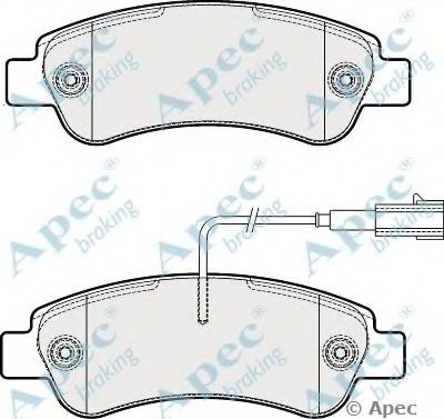 Комплект тормозных колодок, дисковый тормоз APEC braking купить