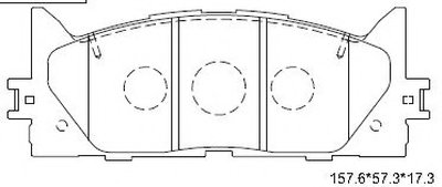 Комплект тормозных колодок, дисковый тормоз ASIMCO Придбати