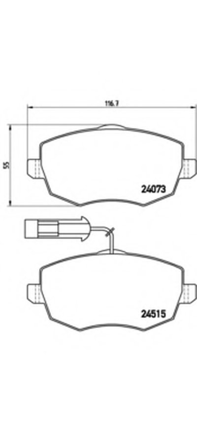 Комплект тормозных колодок, дисковый тормоз BREMBO купить