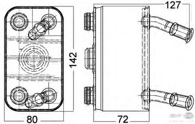 масляный радиатор, двигательное масло BEHR-HELLA купить