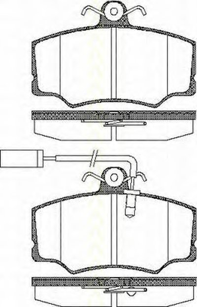 Комплект тормозных колодок, дисковый тормоз TRISCAN купить