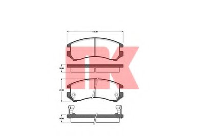 Комплект тормозных колодок, дисковый тормоз NK купить