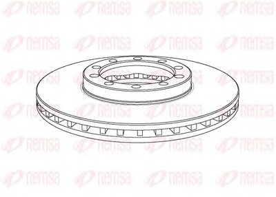 Тормозной диск Heavy Duty Brake Disc REMSA купить