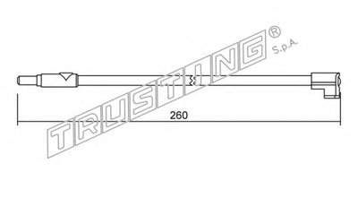 Сигнализатор, износ тормозных колодок TRUSTING купить