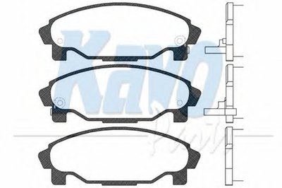 Комплект тормозных колодок, дисковый тормоз MK KASHIYAMA KAVO PARTS купить