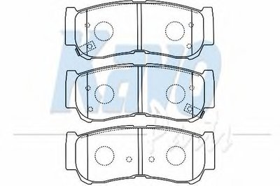 Комплект тормозных колодок, дисковый тормоз MK KASHIYAMA KAVO PARTS купить