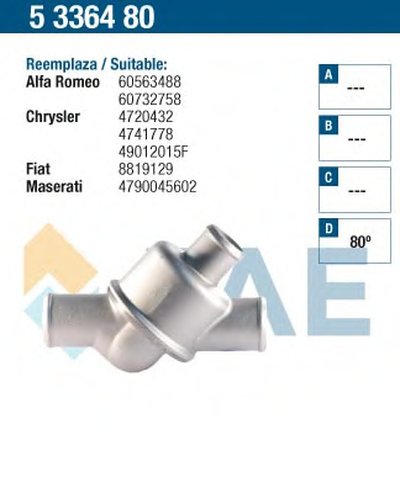 Термостат, охлаждающая жидкость FAE купить