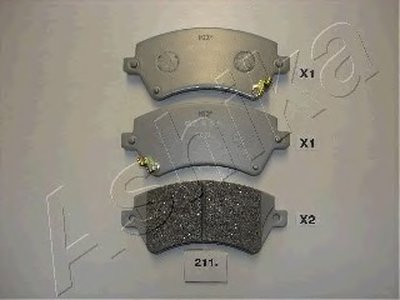 Комплект тормозных колодок, дисковый тормоз ASHIKA Придбати