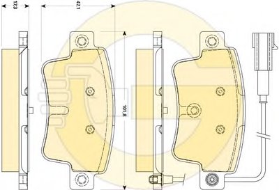 Комплект тормозных колодок, дисковый тормоз GIRLING купить